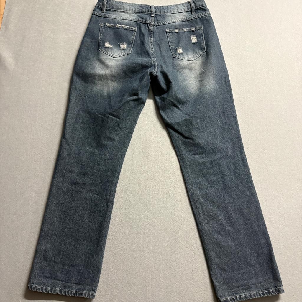 Karol G Manana Sera Bonito Distressed Jeans Mens Large Blue Denim Graphic