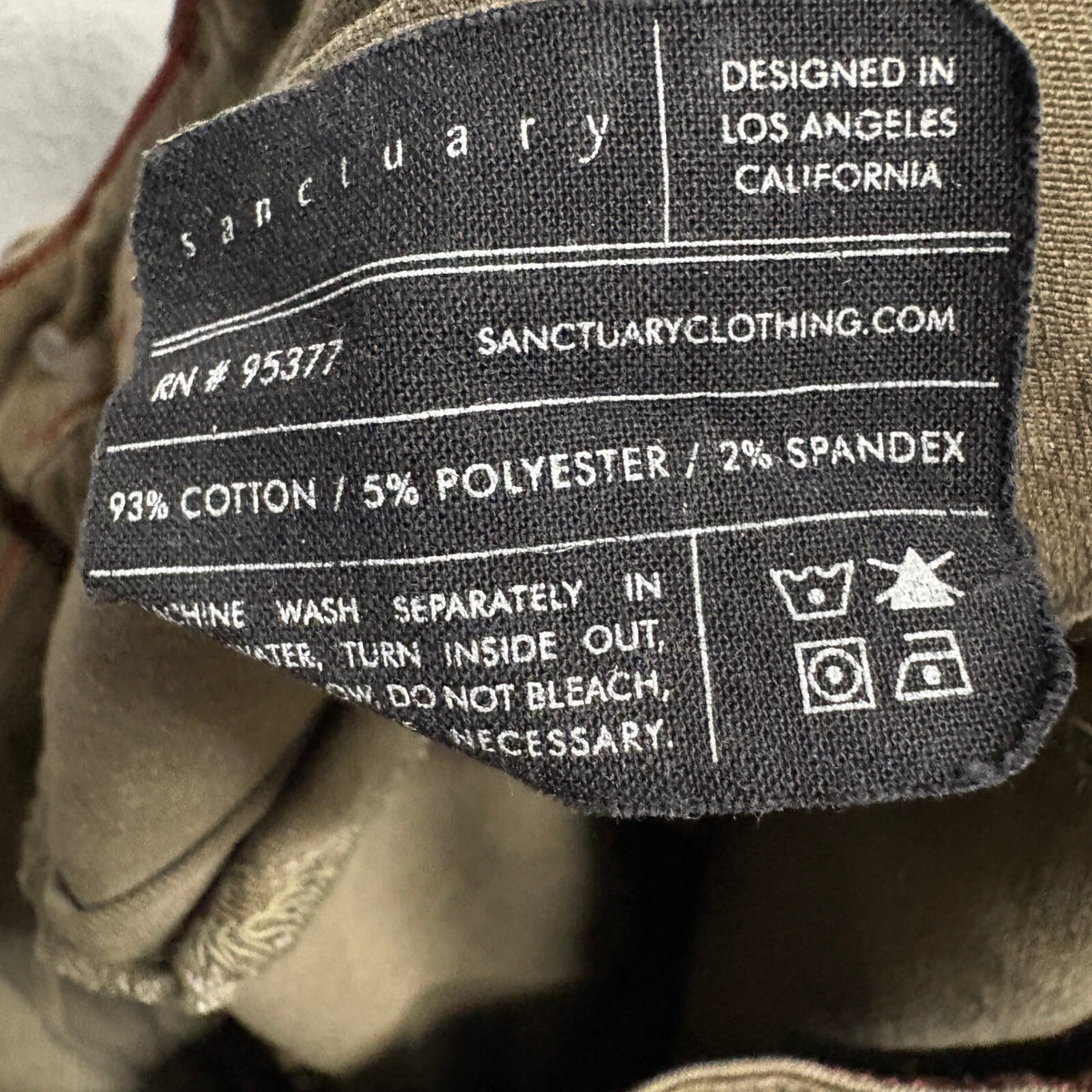 Sanctuary Skinny Cargo Pants Womens 27 Olive Green Utility Zipper Details