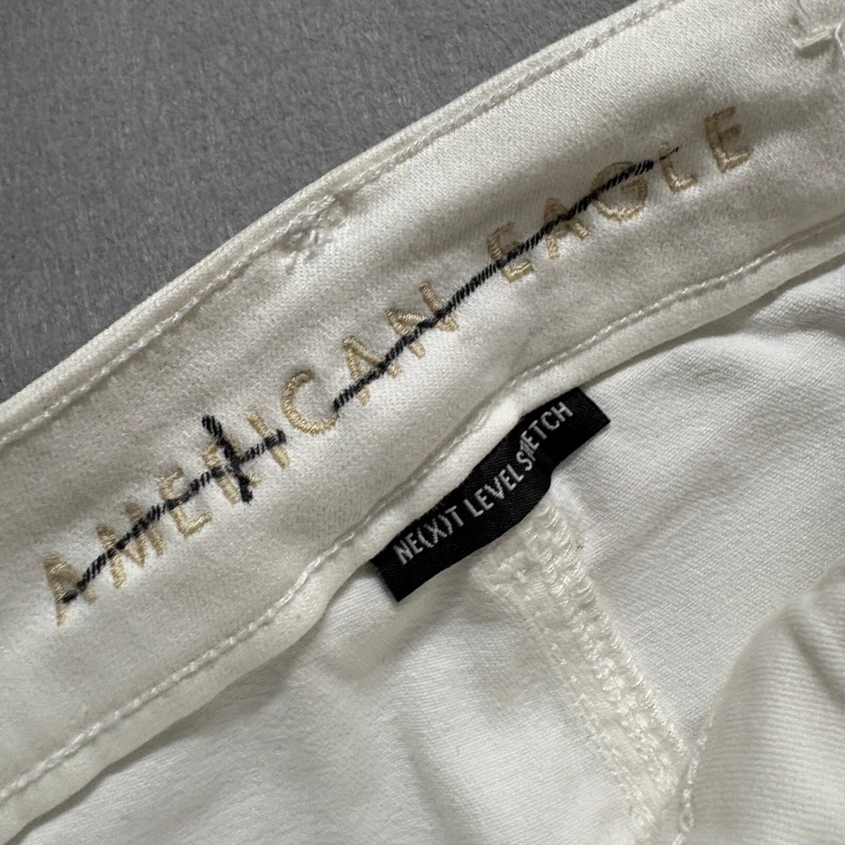 American Eagle Ne(x)t Level Stretch High Rise Jegging Jeans White Size 00 Short