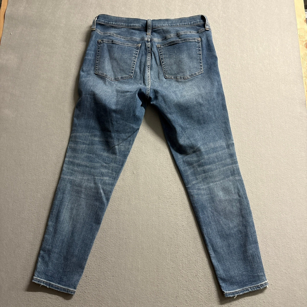 J.Crew Toothpick Skinny Jeans Womens 31 Blue Denim Stretch Ankle Inseam 28