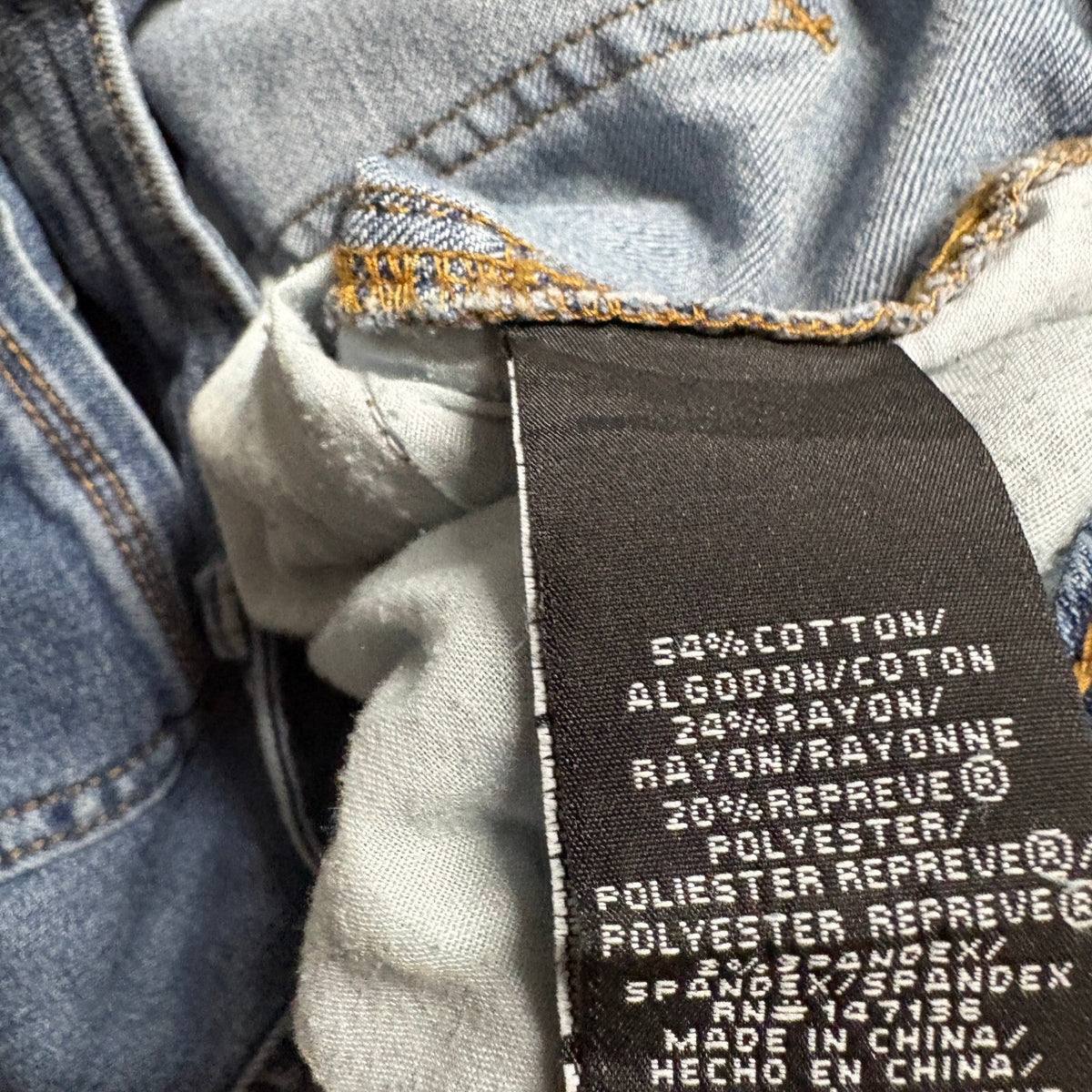 1822 Denim Carpenter Jeans Womens Size 12 Blue Double Knee Utility Straight Leg