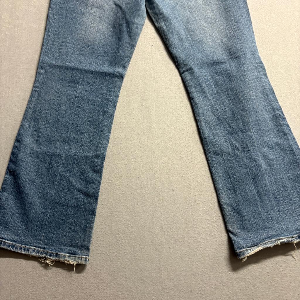 Vanilla Star Studded Rhinestone Flare Jeans Womens Size 15 Blue Denim Y2K