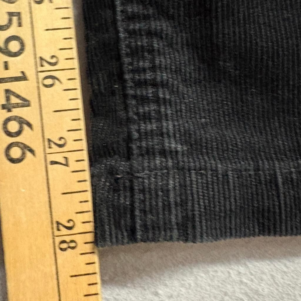 Jones New York Sport Corduroy Pants Womens Size 4 Black Stretch Straight Leg