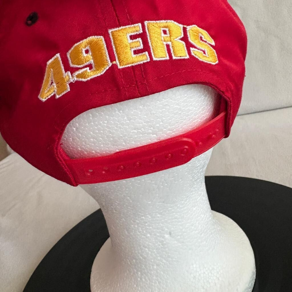 Vintage San Francisco 49ers Snapback Hat Youth Red Black Cap Team NFL NWT