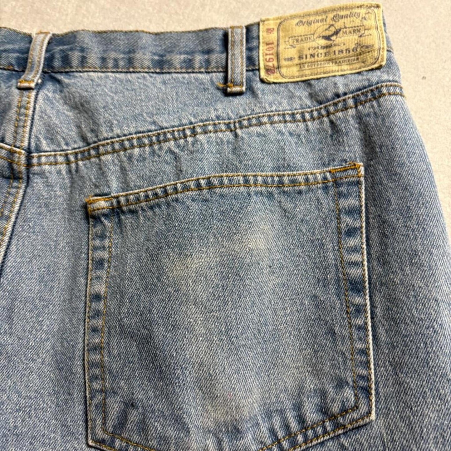 RedHead Fleece Lined Jeans Mens 38x32 Blue Denim Warm Insulated Work Pants 38x29