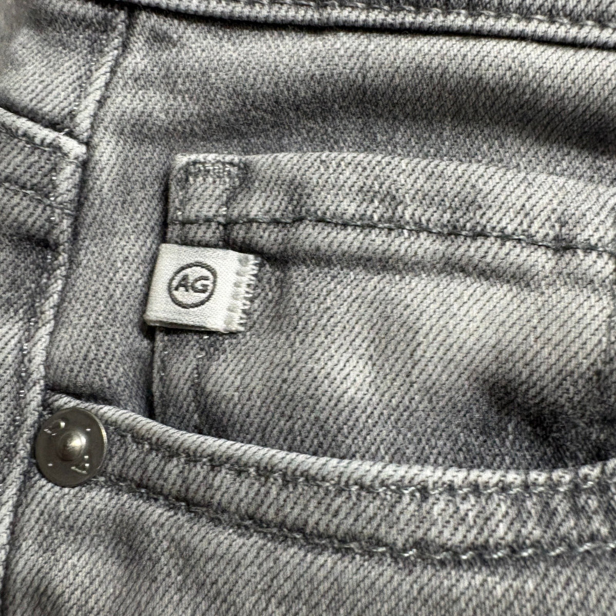 AG Adriano Goldschmied Prima Mid Rise Cigarette Jeans Womens 26R Gray Stretch