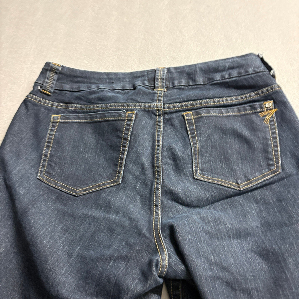 Torrid Denim Women's Size 12 Dark Wash Straight Ankle Stretch Jeans Rhinestone