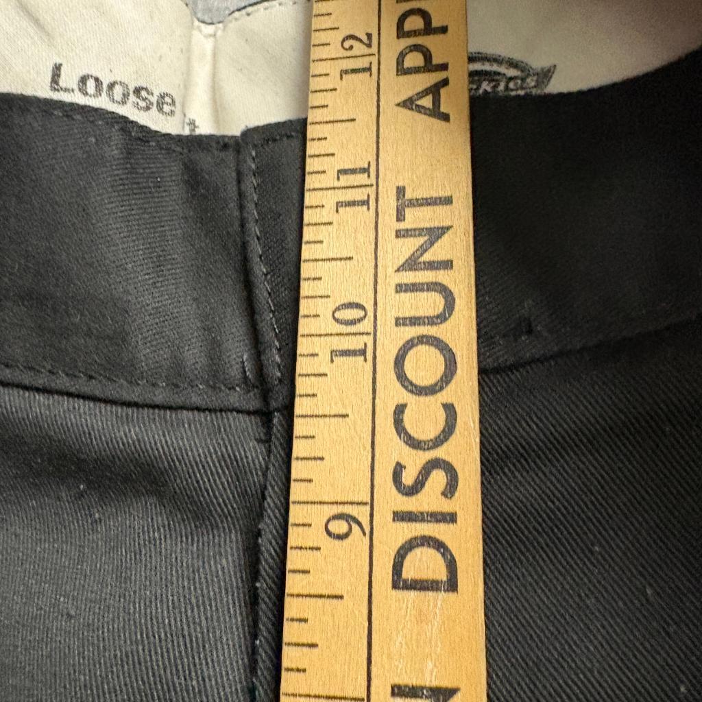 Dickies 85283 Loose Fit Double Knee Work Pants Mens 34x32 Black Cargo Utility