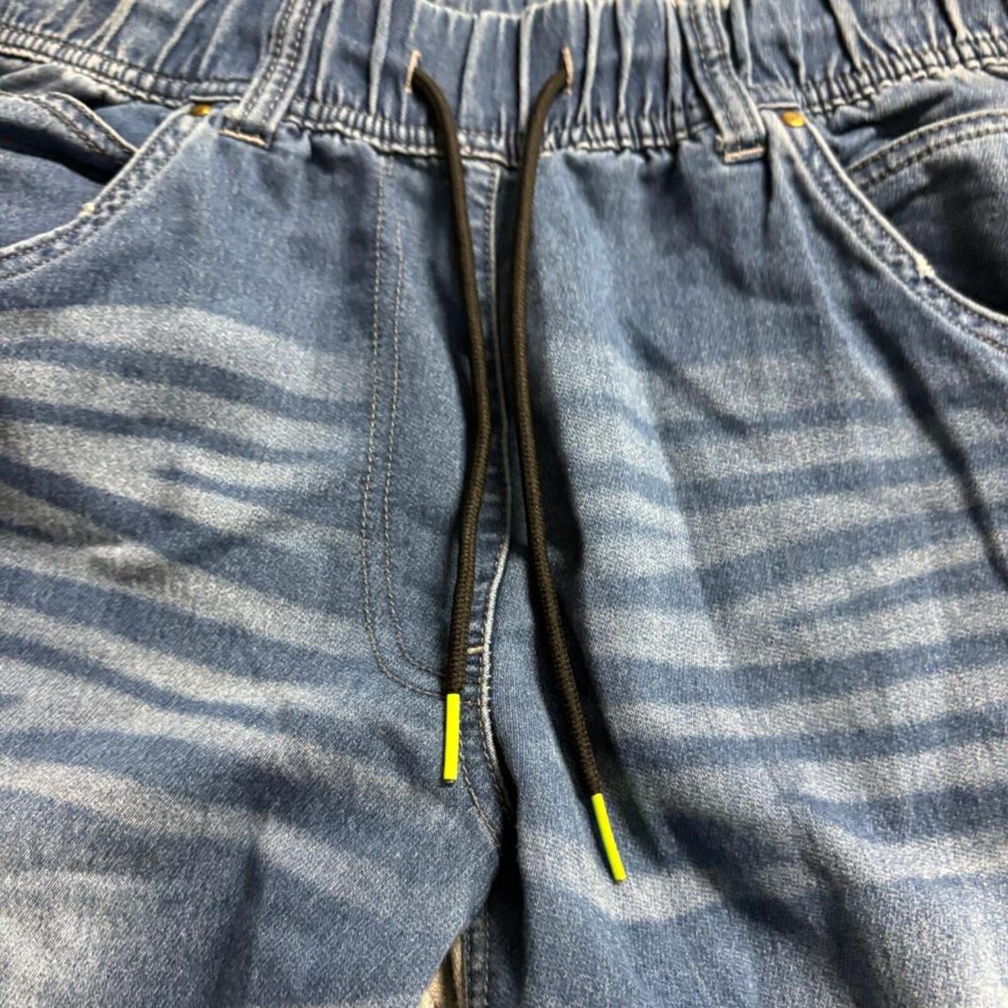 Zumba Wear Marvelous Jogger Pants Mens Medium Blue Denim Gray Sweatpants Hybrid