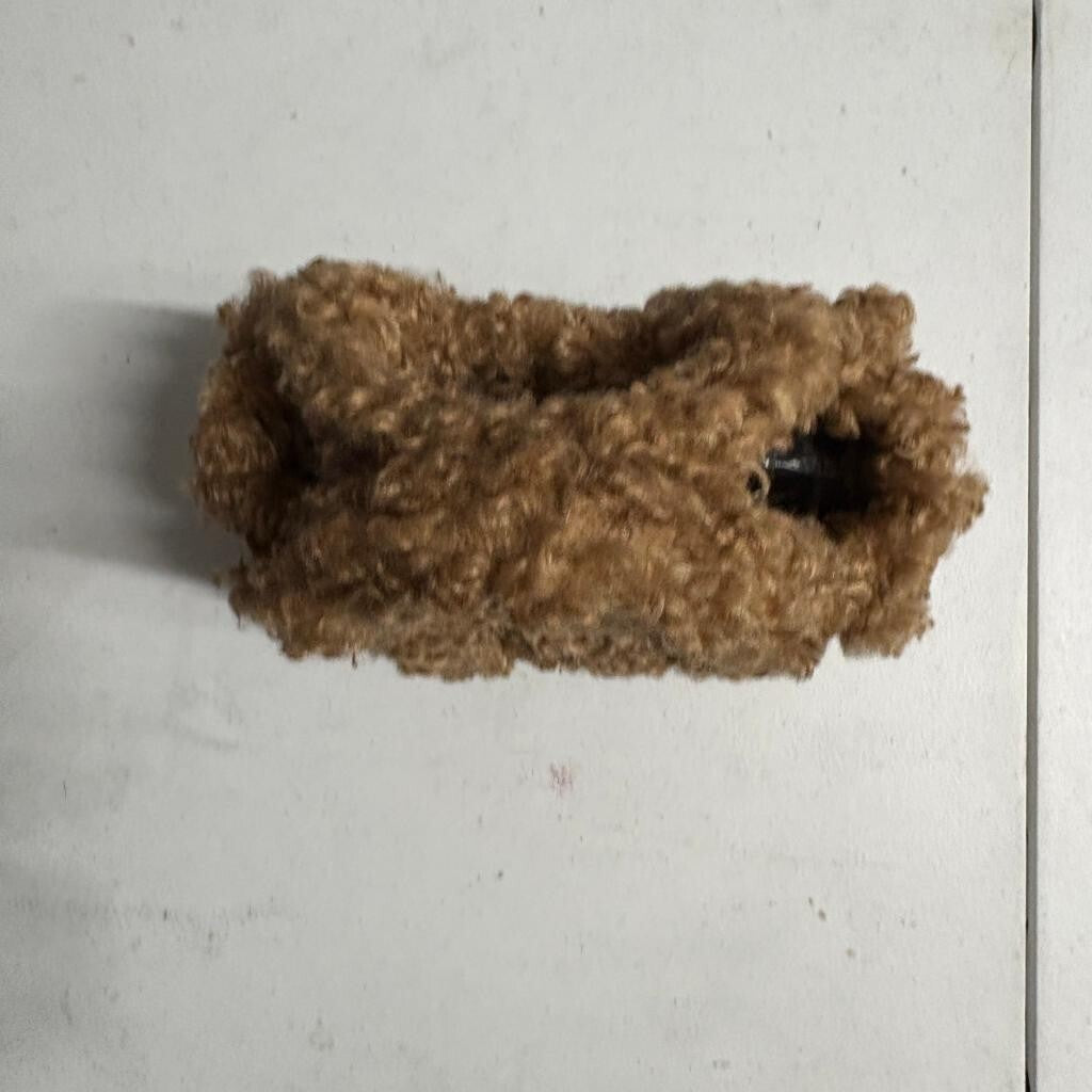 BDG Urban Outfitters Sherpa Mini Tote Bag Brown Fleece Teddy Bear Top Handle
