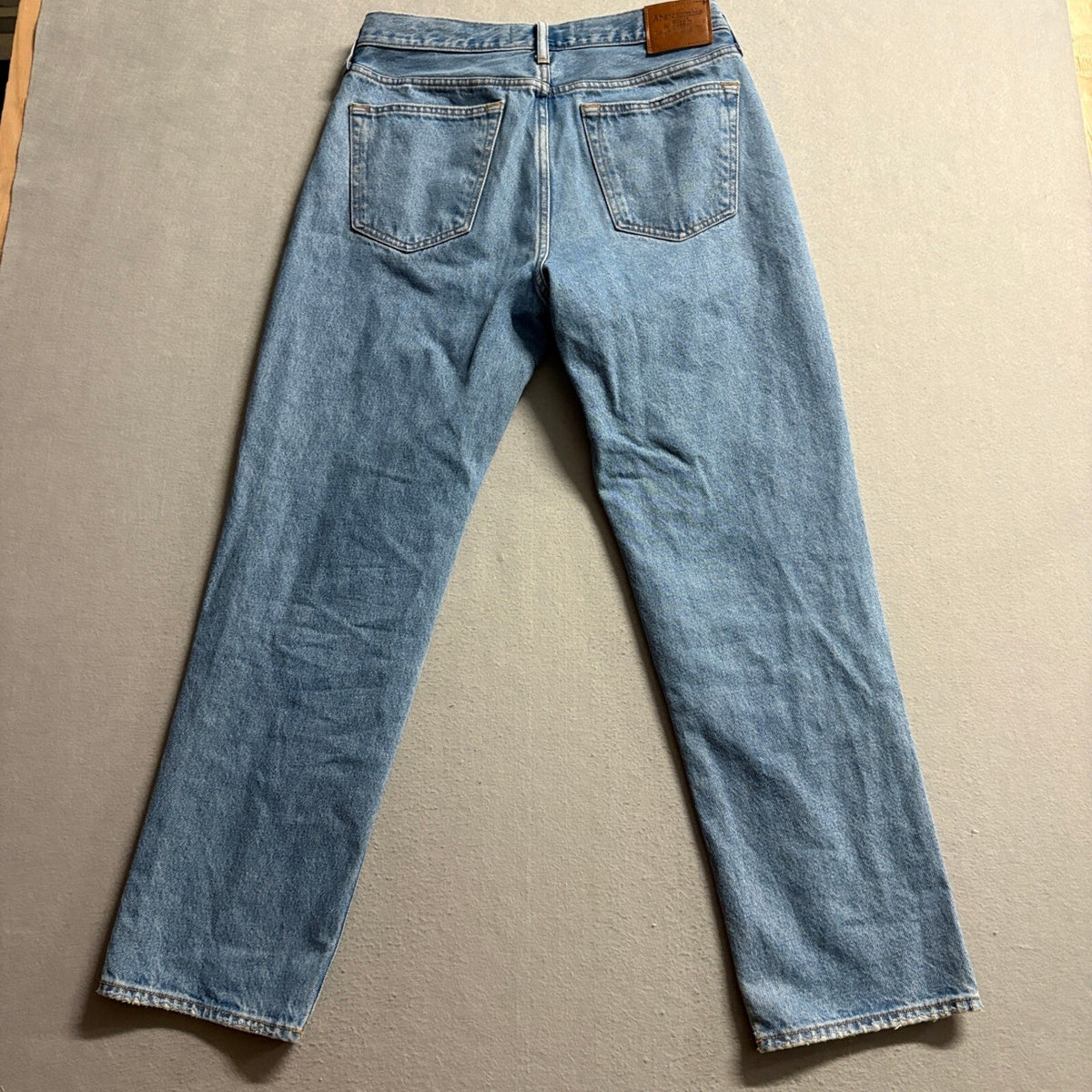 Abercrombie & Fitch Authentic Rigid Denim Loose Jeans Mens 32x32 Blue Cotton