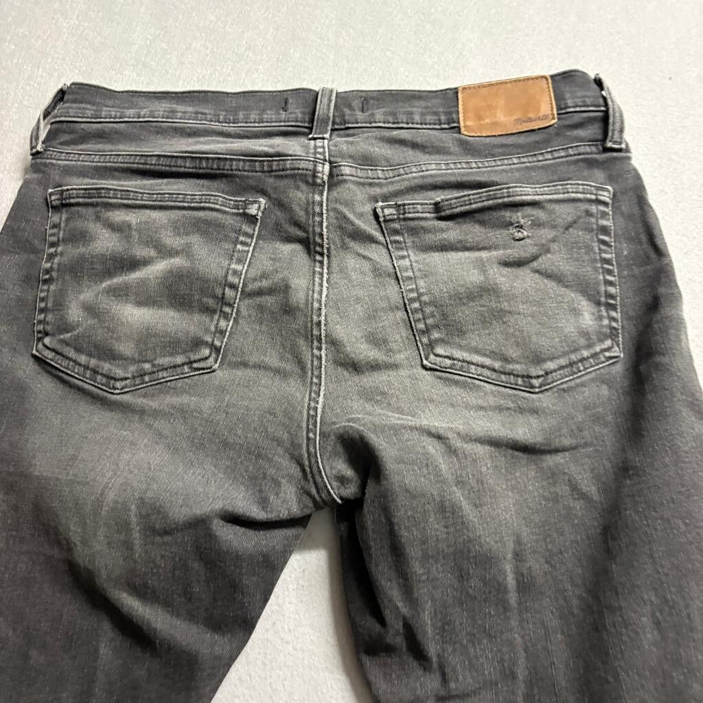 Madewell Slim Jeans Mens 32x30 Black Distressed Ripped Denim Pants