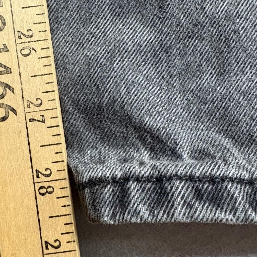 Levis Premium 501 Original Fit Jeans Mens 27x31 Gray Denim Button Fly
