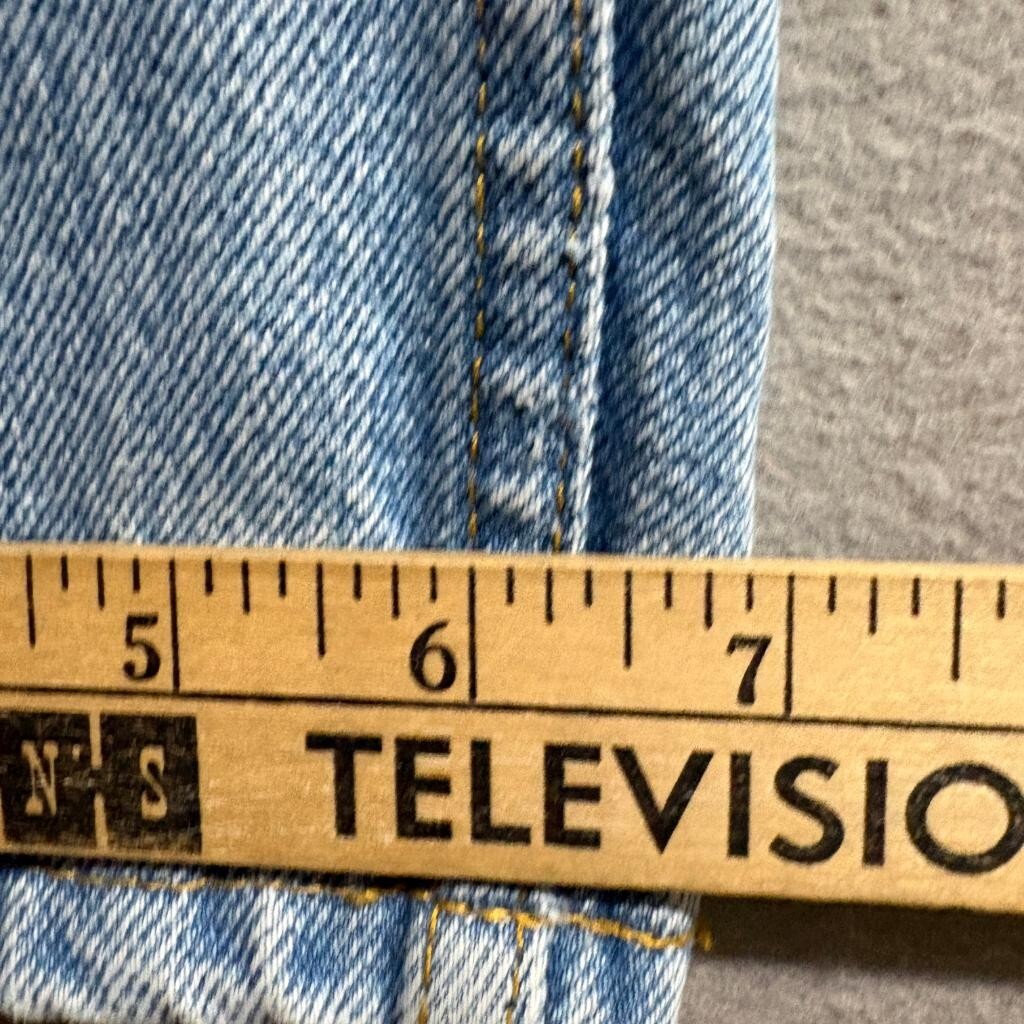 Vintage Faded Glory High Rise Mom Jeans Womens 8 Tall Light Wash 100% Cotton
