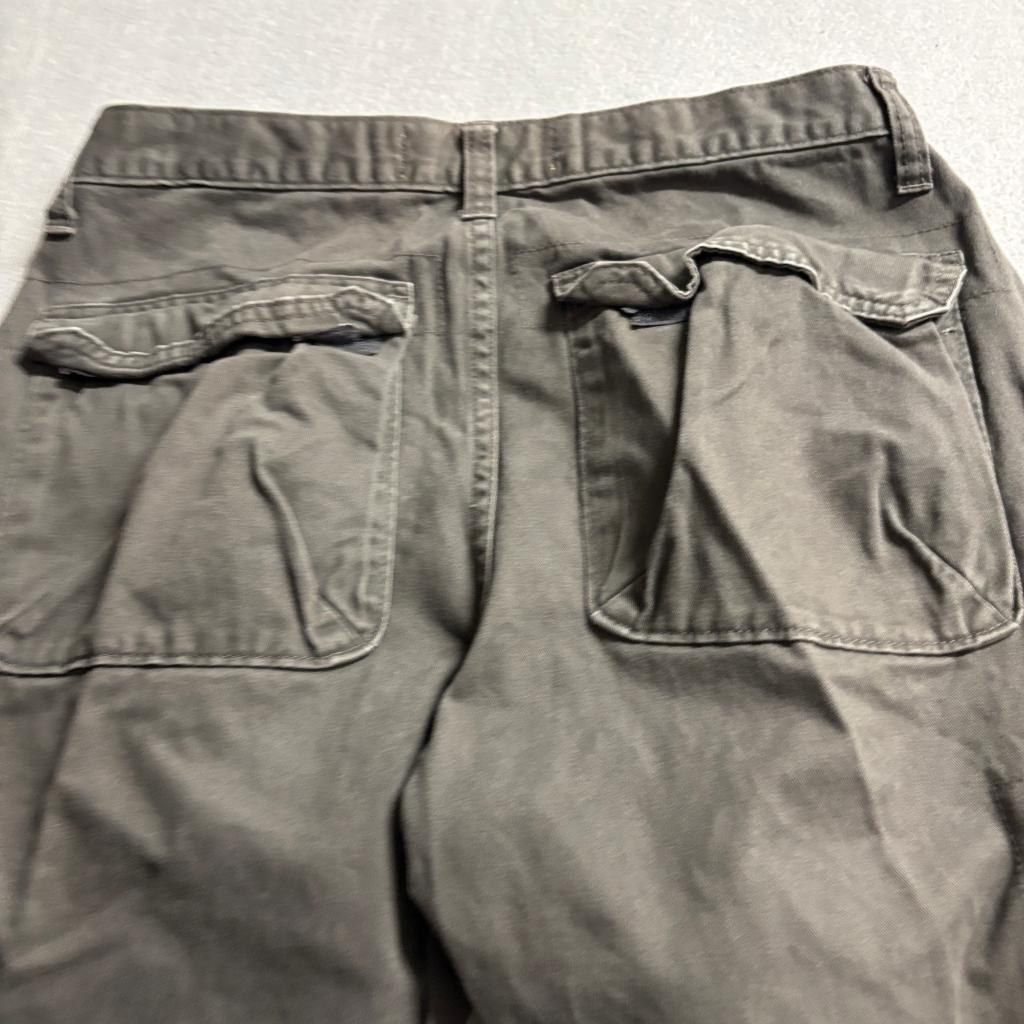 Wrangler Cargo Pants Mens 30x32 Brown Cotton Twill Multi Pocket Utility Workwear