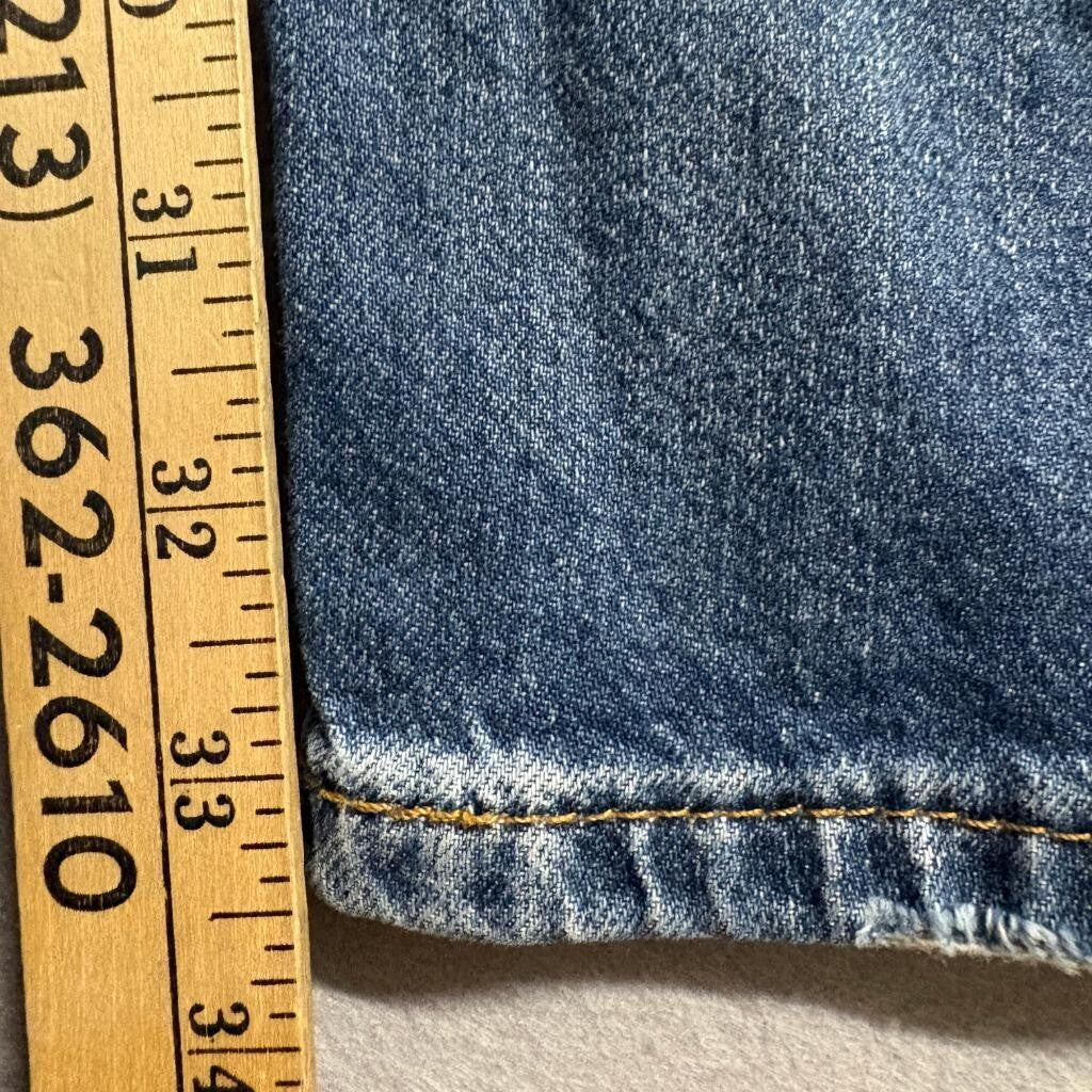 Levi's 505 Regular Fit Straight Leg Jeans Mens 36x34 Blue Denim (Tag 38x30)