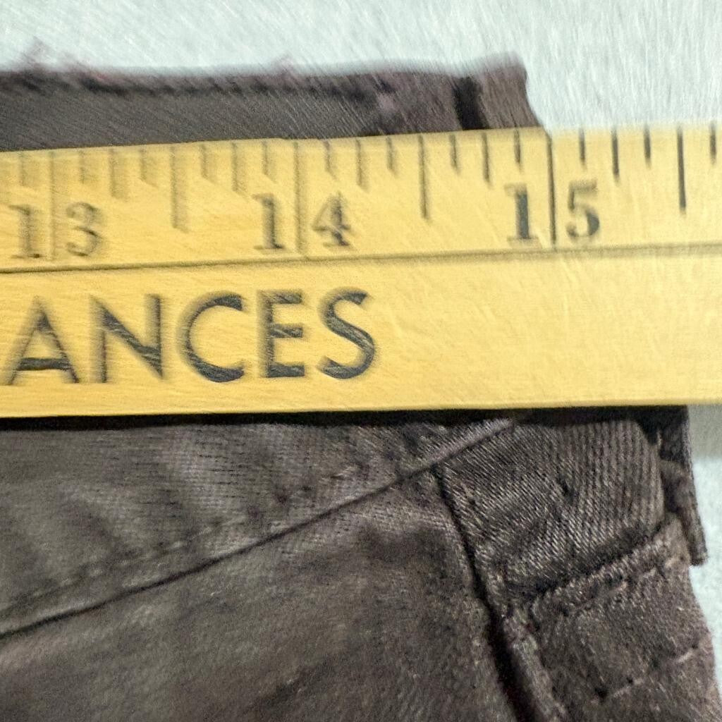 NYDJ Lift Tuck Straight Leg Jeans Womens Size 4 Brown Cotton Blend Made in USA