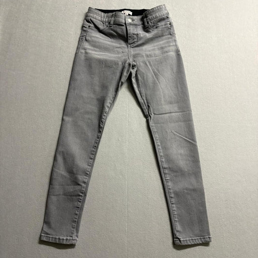 Juicy Couture Girls Skinny Jeans Size 6 Gray Stretch Denim Pull On Elastic Waist