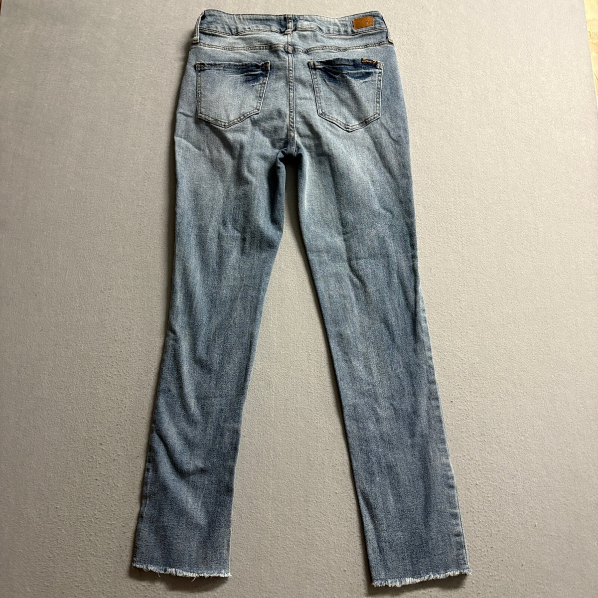 Seven7 Jeans Womens Size 4 Blue Weekend Slim Fit Raw Hem Denim Stretch Pants