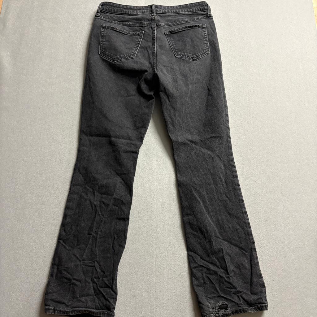 Old Navy Kicker Bootcut Jeans Womens 10 Extra High Rise Black Secret Slim