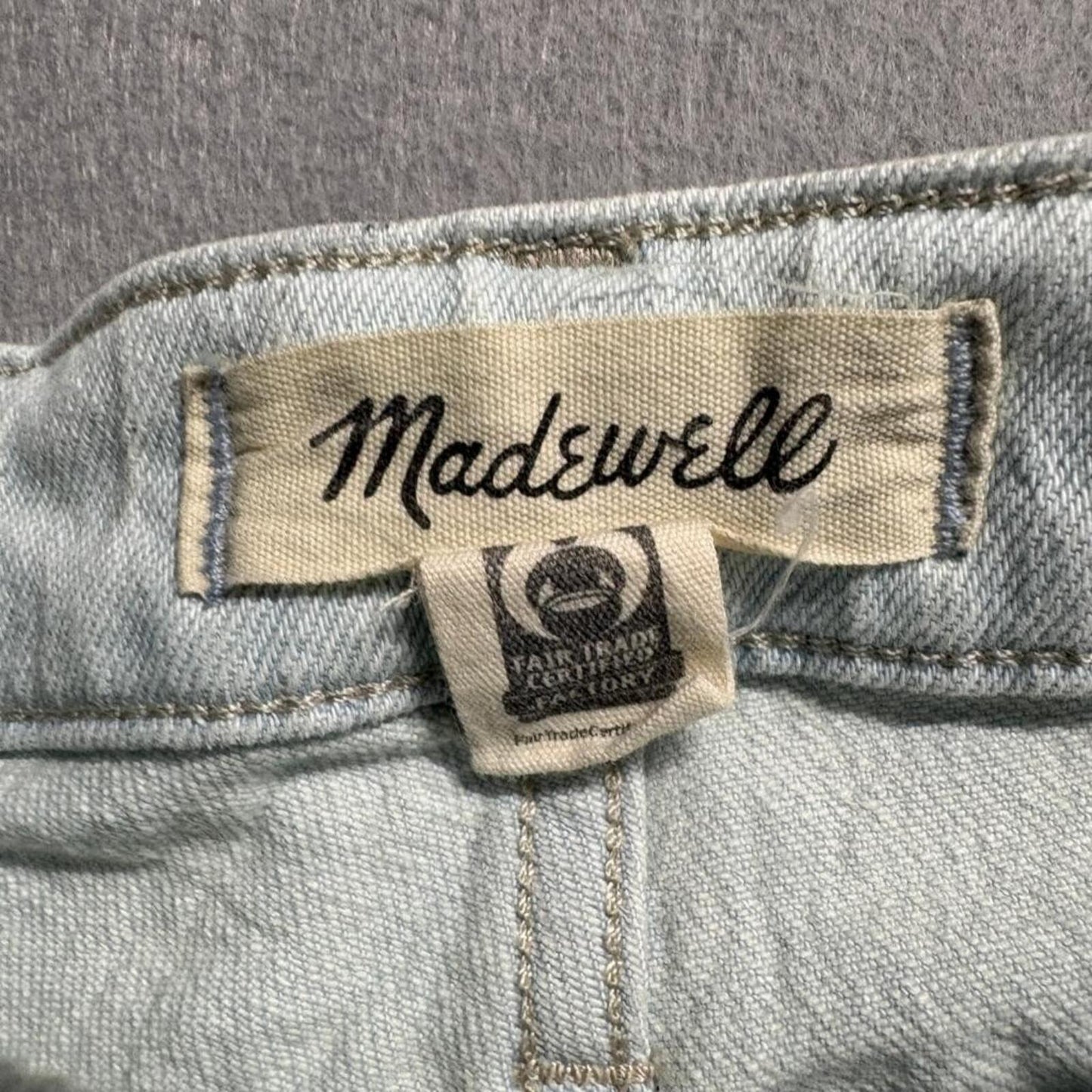 Madewell The Curvy Perfect Vintage Jeans Womens 25P Light Wash Denim Blue
