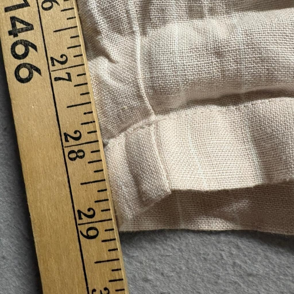 Cotton On Women's 100% Linen Pants Size S Beige Drawstring Waist Casual