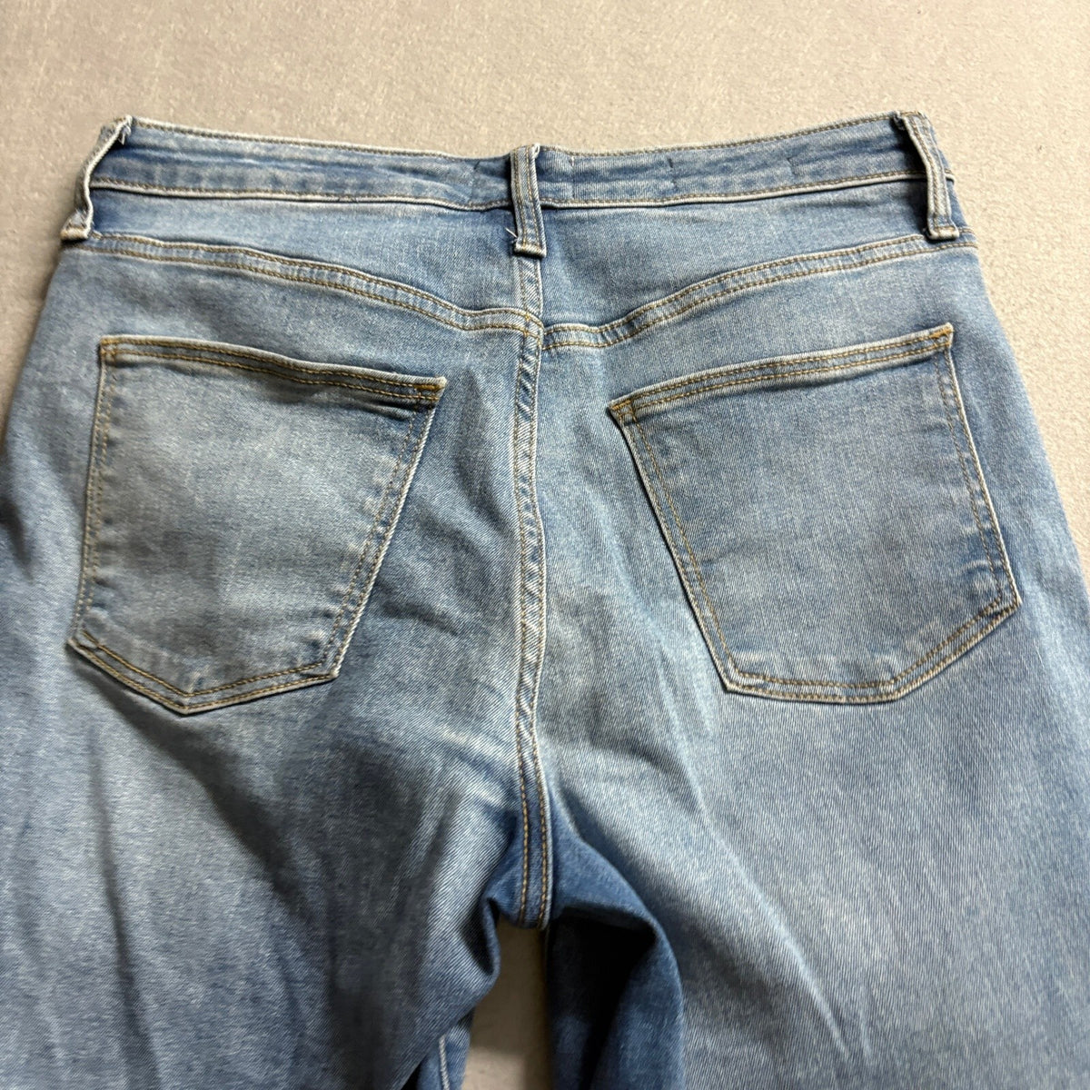 Universal Thread High Rise Skinny Jeans Womens 10 30 Patchwork Blue Denim