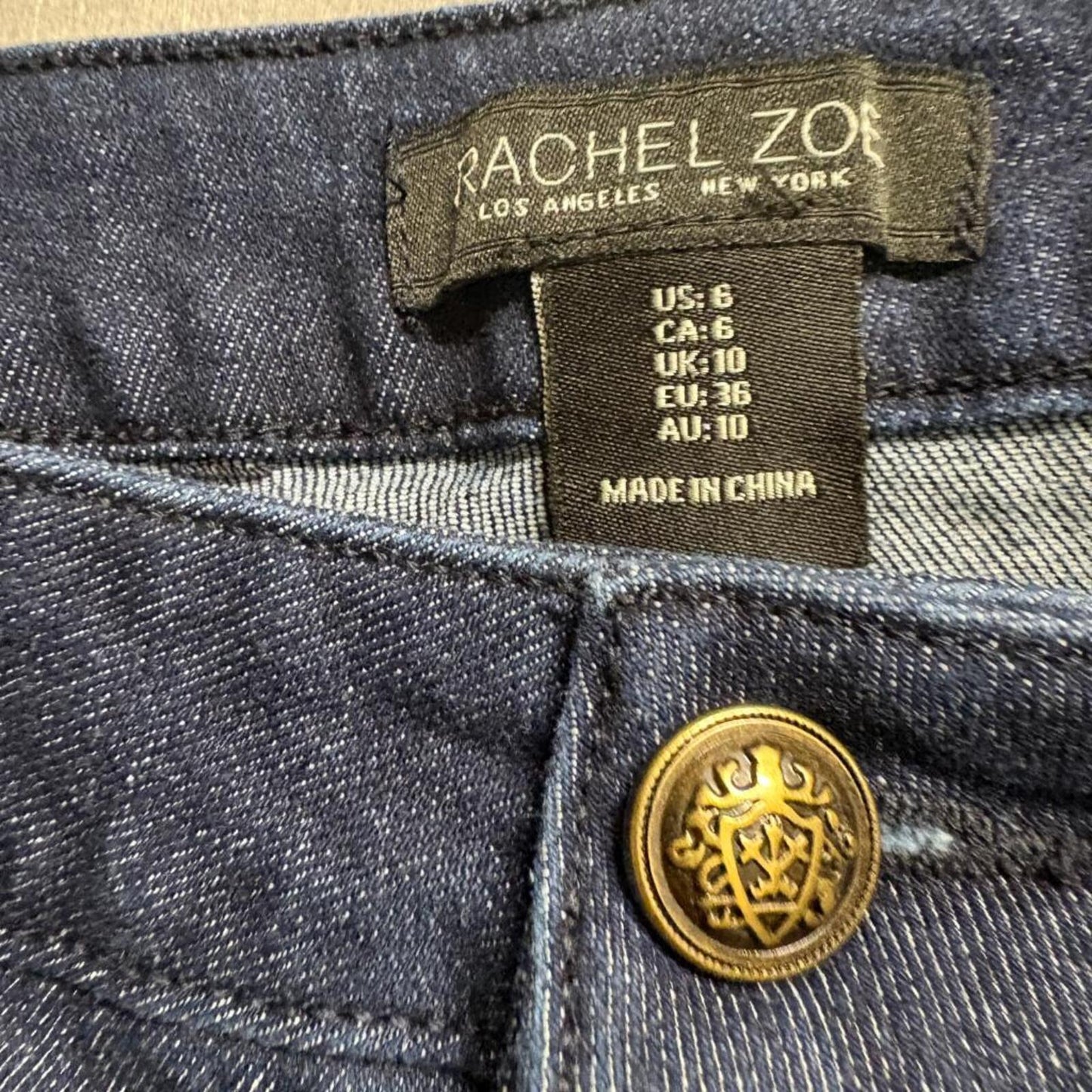 Rachel Zoe Womens Sailor Jeans Size 6 Blue Denim High Rise Flare Leg Stretch