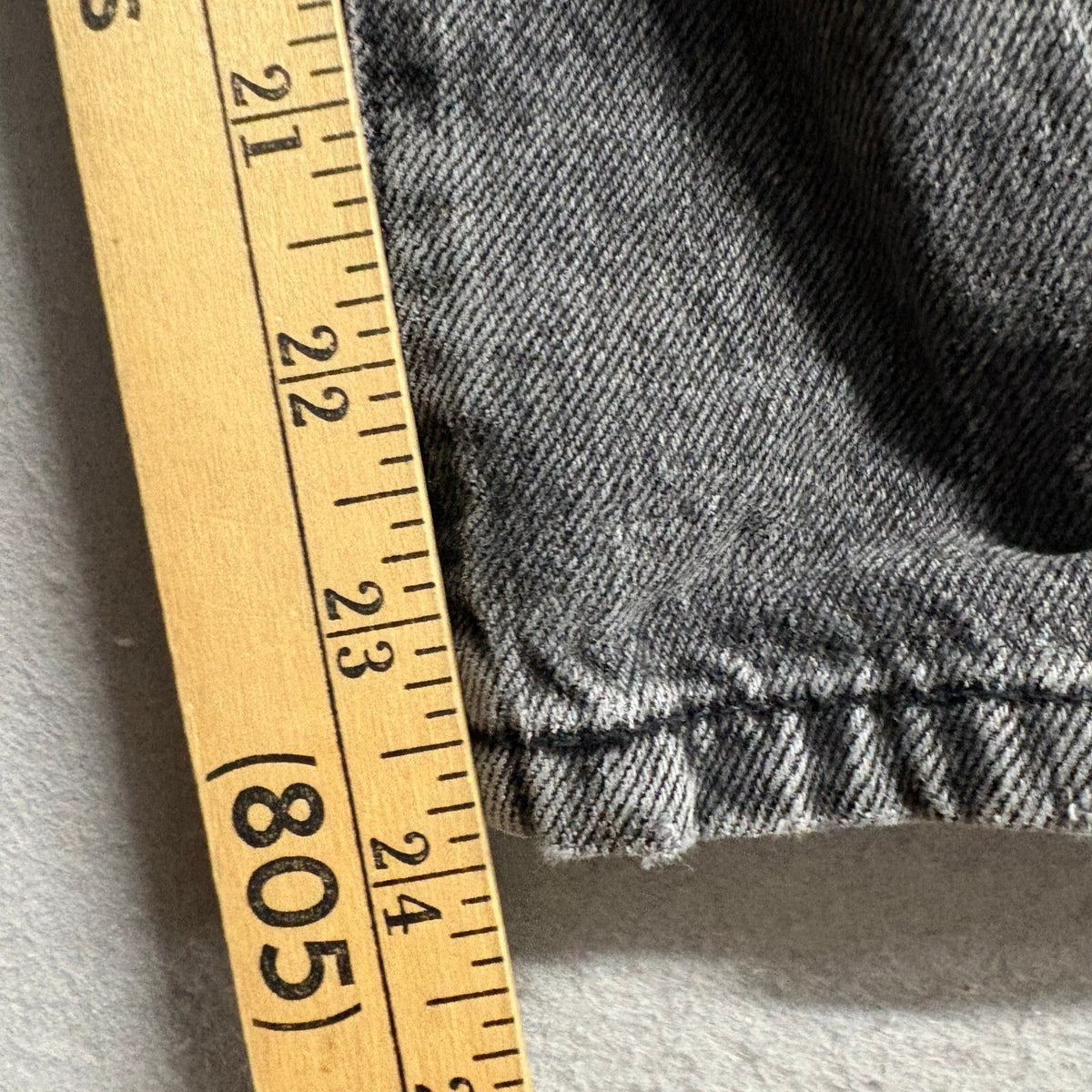 Zara Paperbag Waist Jeans Womens US 6 Gray Acid Wash Button Fly Tapered Denim