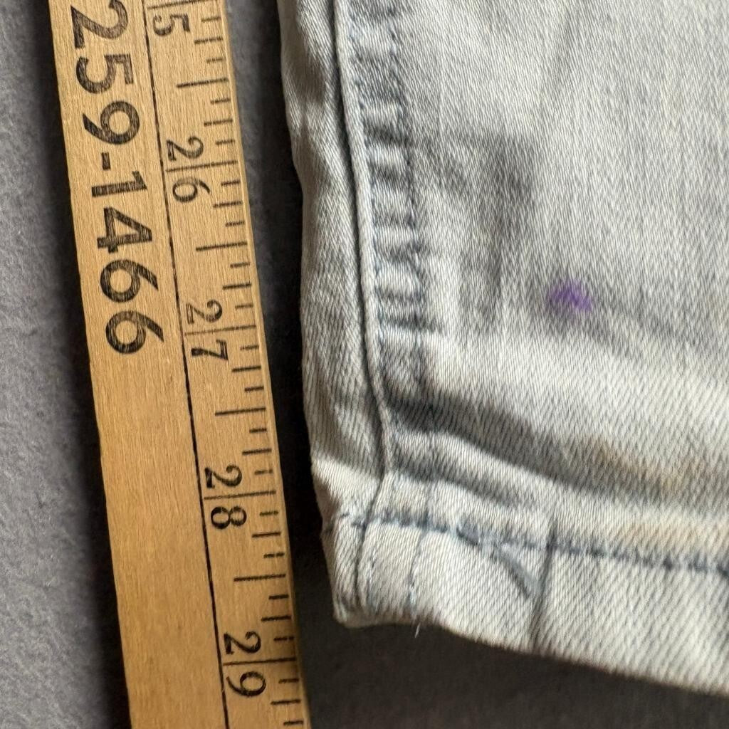 Forever 21 Premium Denim Mens 26 Distressed Skinny Jeans Light Wash Blue