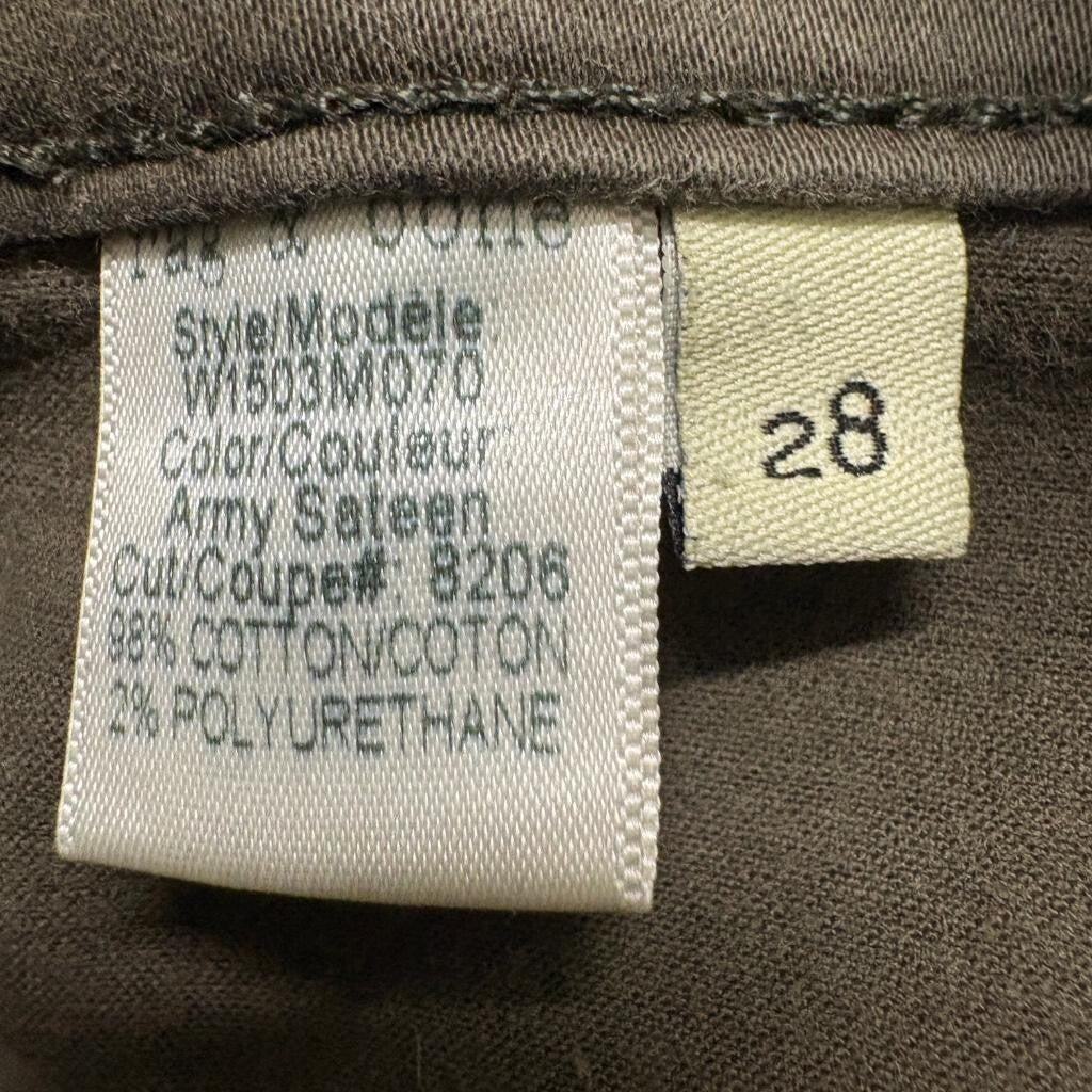 Rag & Bone Jean Legging Army Sateen Olive Green Skinny Jeans Womens Size 28
