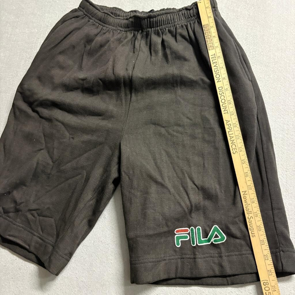 Vintage Fila T-Shirt and Shorts Set Mens XL White Black Ringer Tee Sportswear