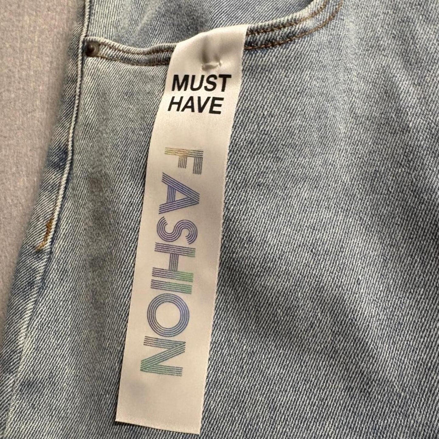 Tinseltown Denim Cargo Maxi Skirt Womens Size 11/30 Blue High Rise Raw Hem New