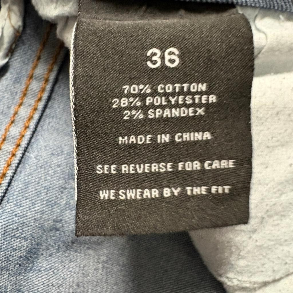 Z.W Design Jeans Mens 36 Blue Denim Stretch Straight Leg Pants