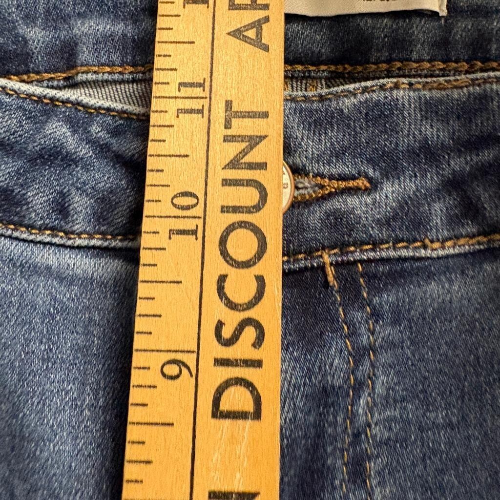 Klique B Jeans Womens 15 Blue Denim High Rise Skinny Ankle Stretch Distressed