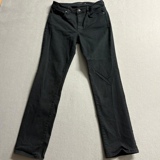 Lauren Ralph Lauren Womens Jeans Size 6 Black Denim Straight Leg Stretch