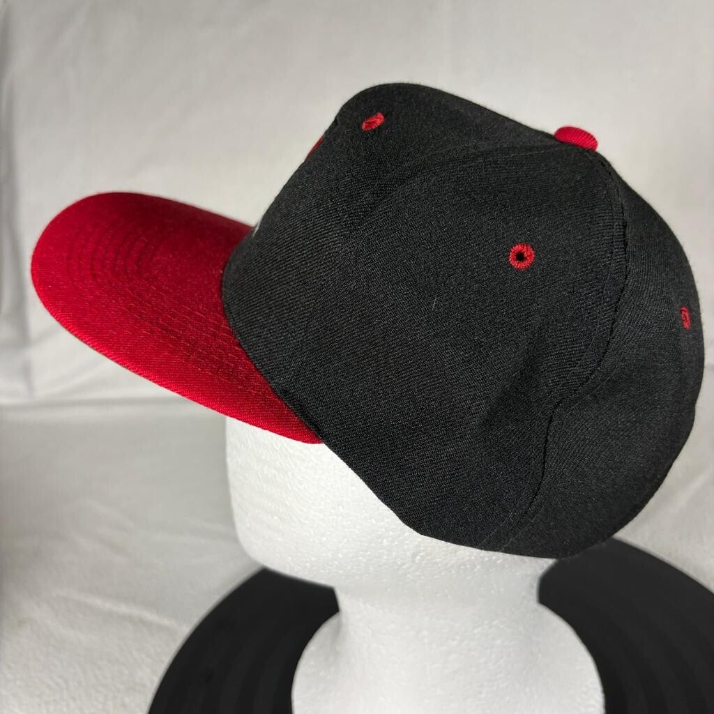 Vintage Nike Court Challenge Swoosh Hat Snapback Cap Black Red Green Under Visor