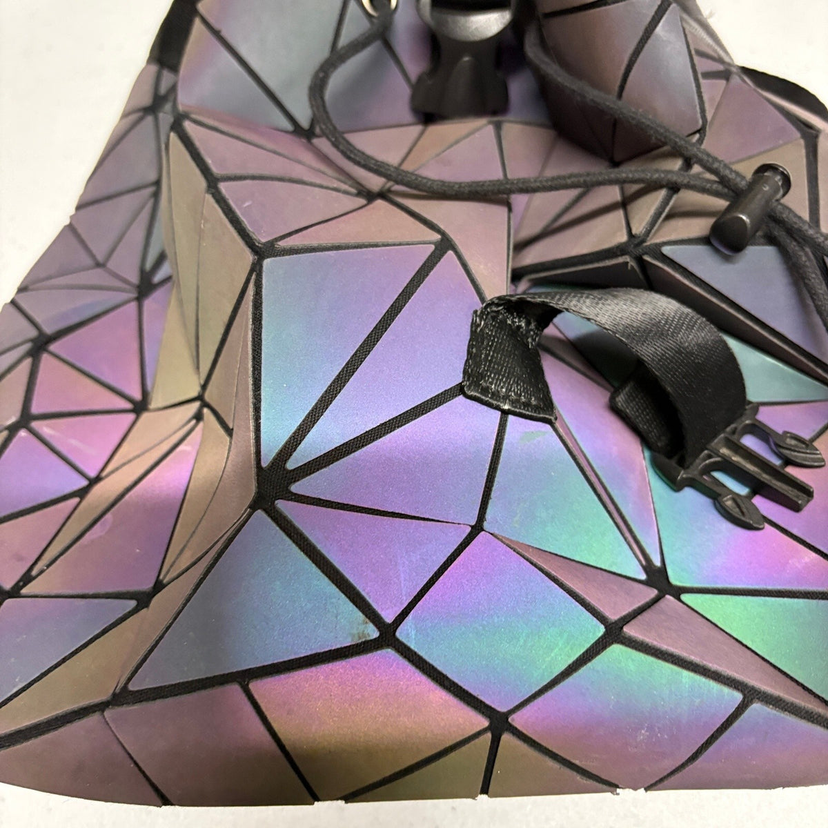 FZ Chenrry Luminous Geometric Backpack Holographic Reflective Women's Bag