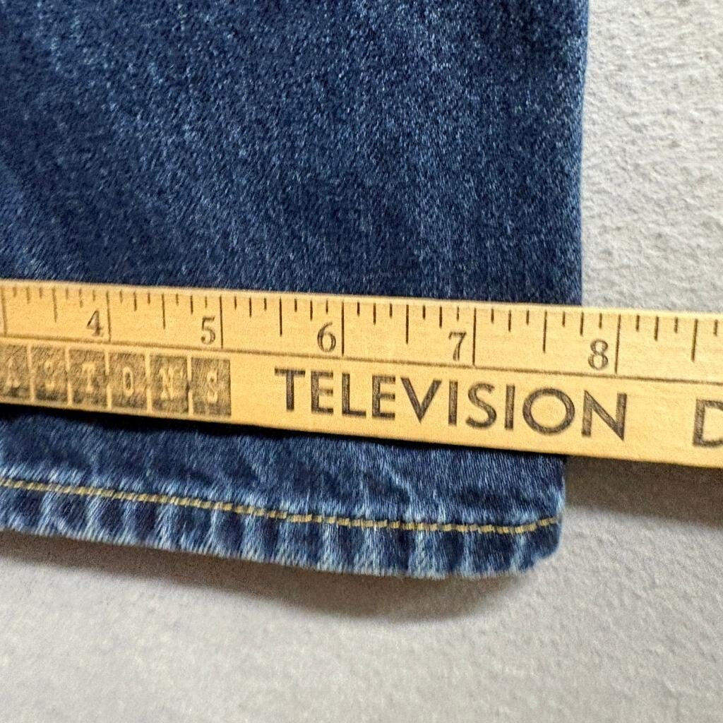 Hollister Classic Straight Jeans Mens 34x34 Blue Denim Distressed Ripped Cotton