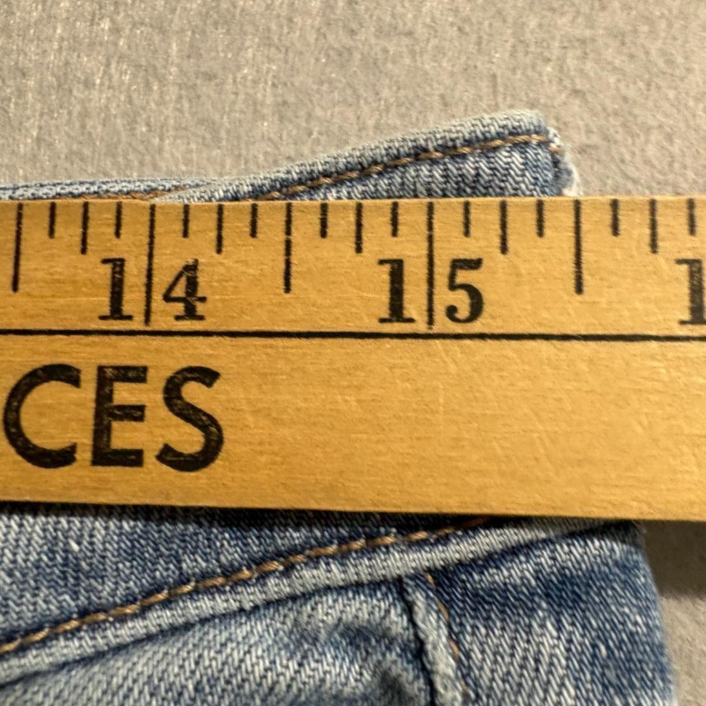 American Eagle Super High Rise Baggy Wide Leg Cargo Jeans Womens 6 Regular Blue