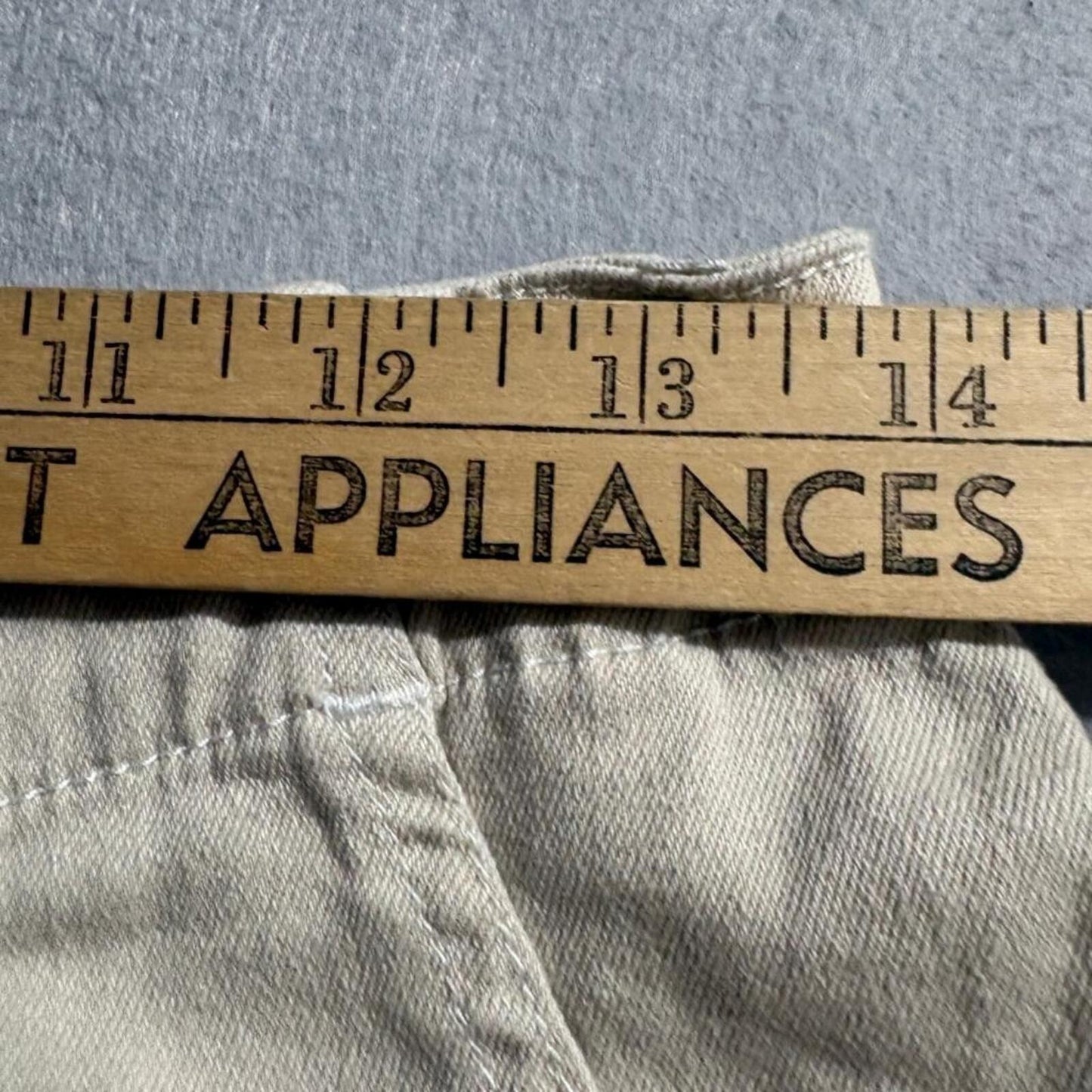 Fashion Nova Womens Cargo Pants Size M Beige Cotton Blend Elastic Waist Utility