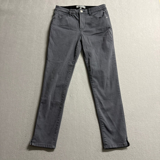 Wit & Wisdom Ab-solution Skinny Pants Womens Size 2 Gray Stretch Ankle Vent