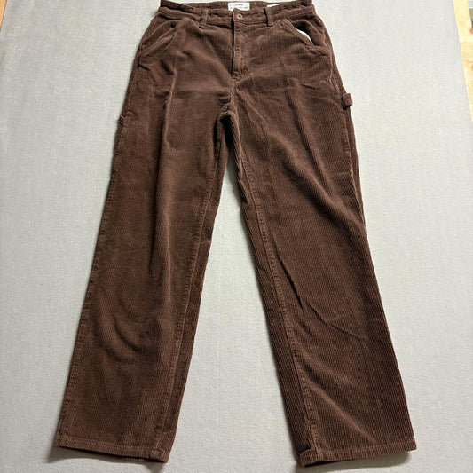 Cotton On Cord Carpenter Jean Womens Size 8 Brown Corduroy Utility Pants