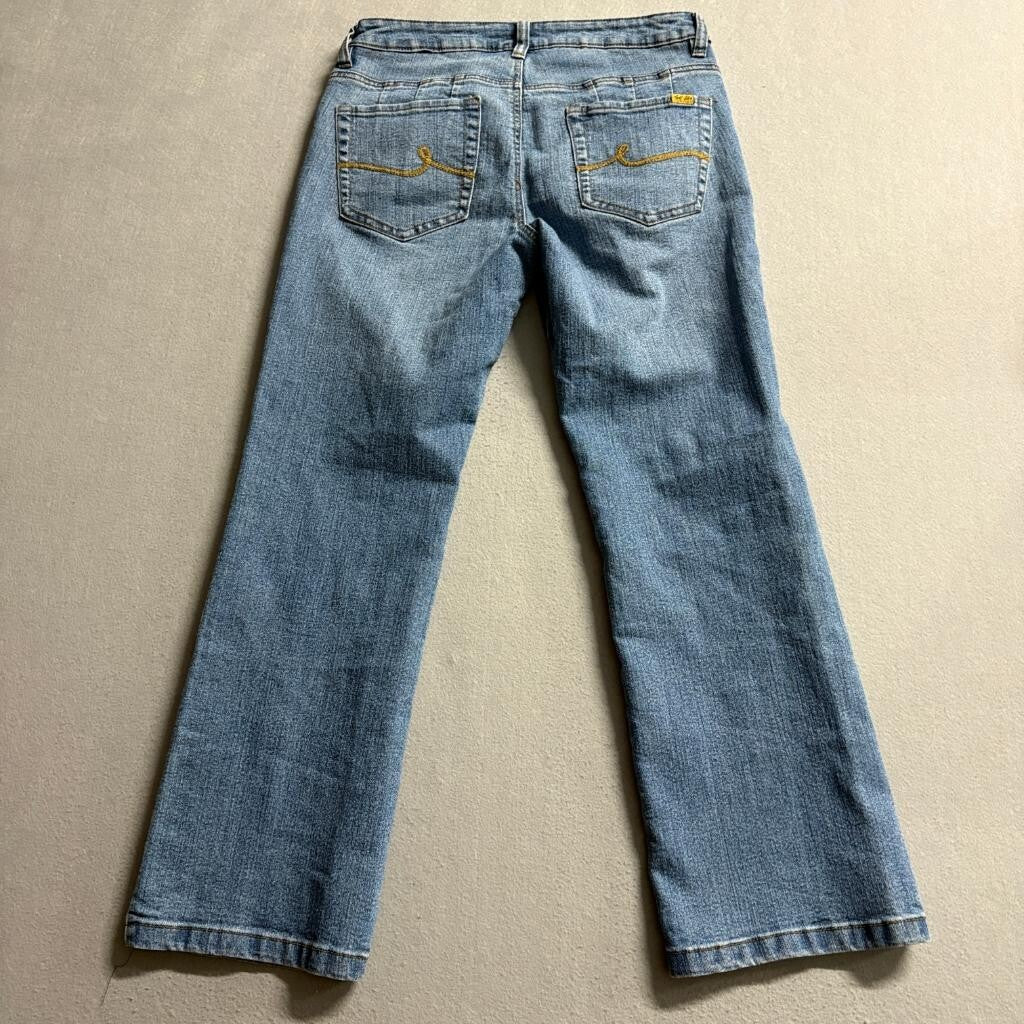 Bill Blass Jeans Womens 6P Blue Denim Stretch Bootcut Mid Rise Pants