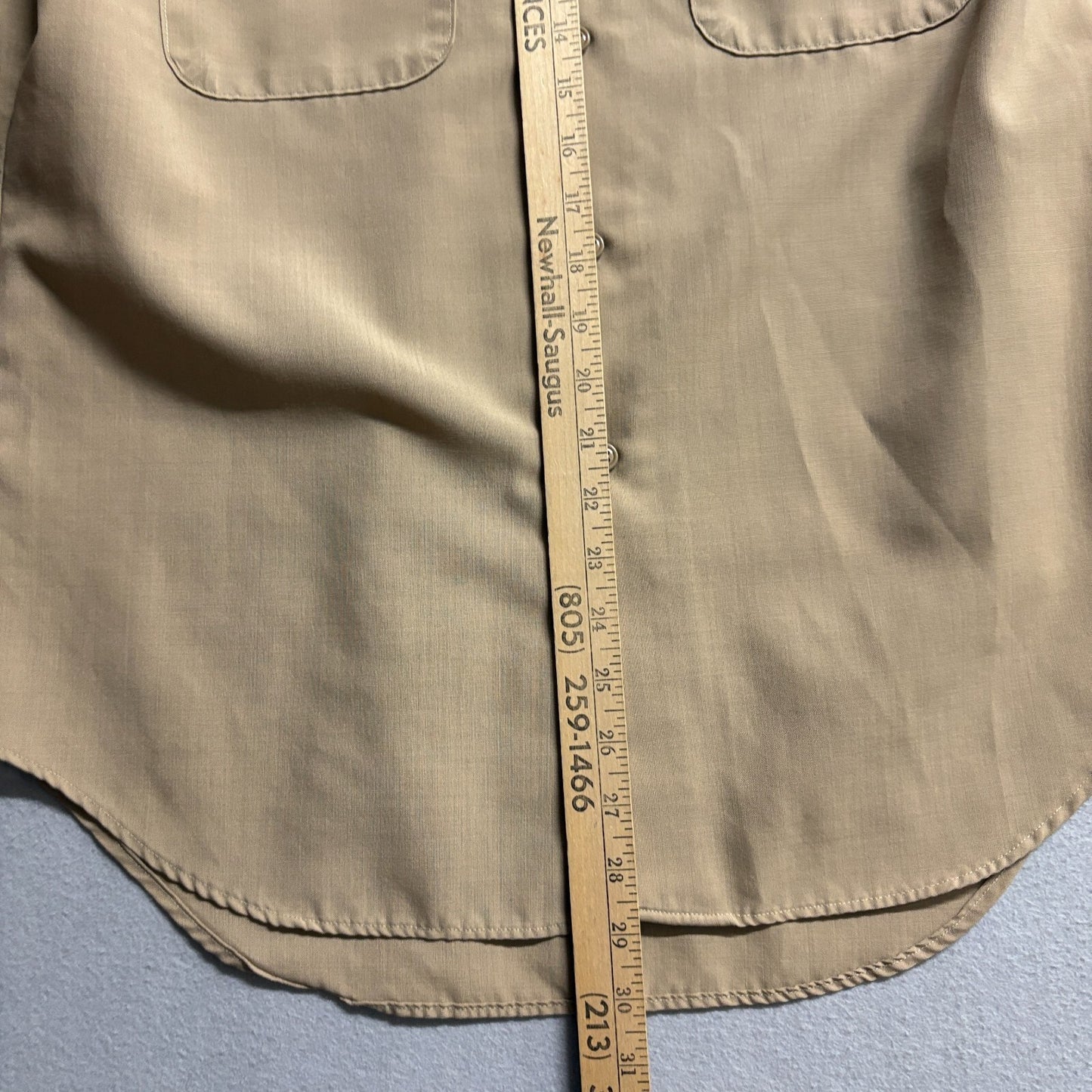DSCP Valor Collection Uniform Shirt 16.5x36 Fits Like M Khaki Military USA