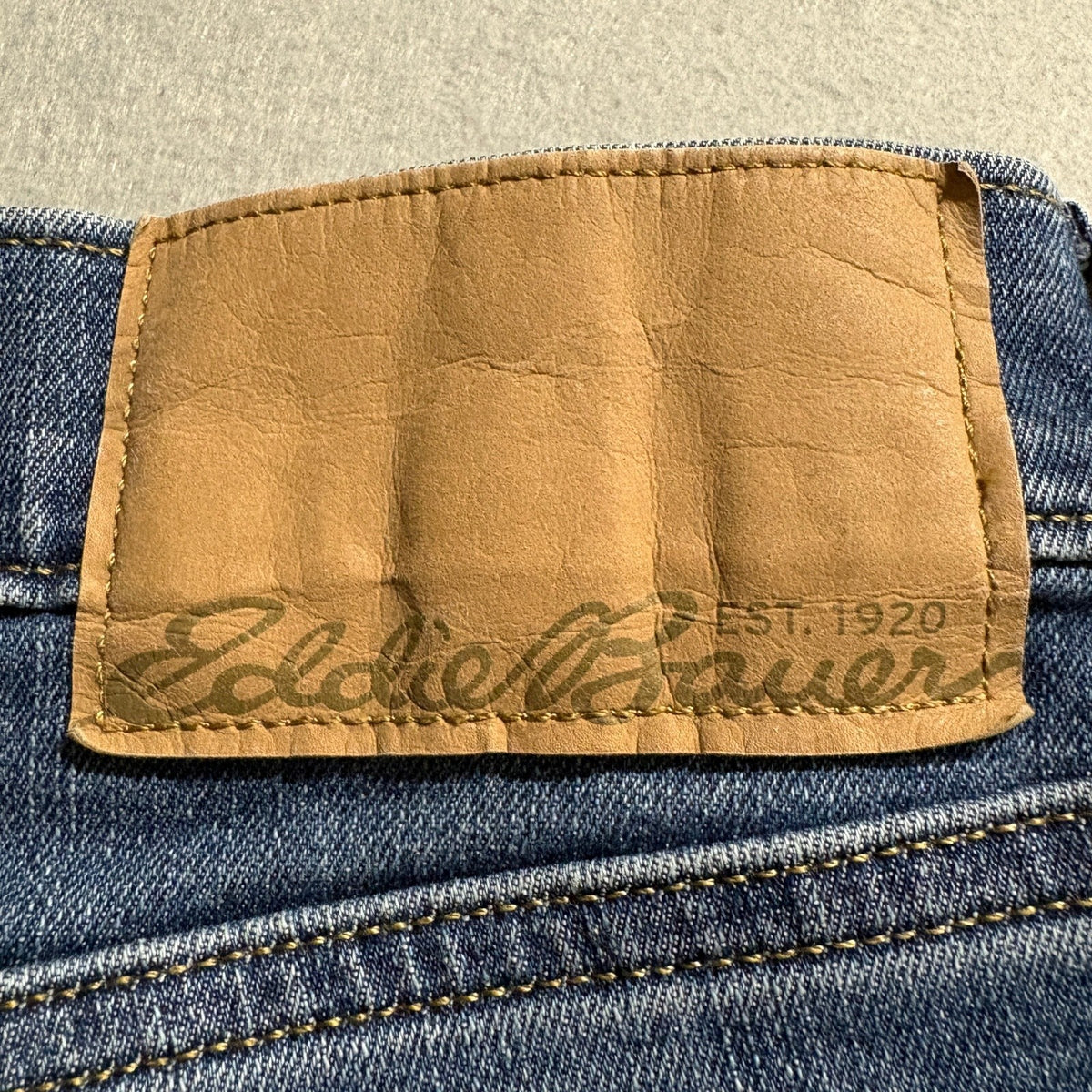 Eddie Bauer Mens Straight Fit Denim Jeans Blue Stretch 34x32 Actual 33x29 - Photo 6