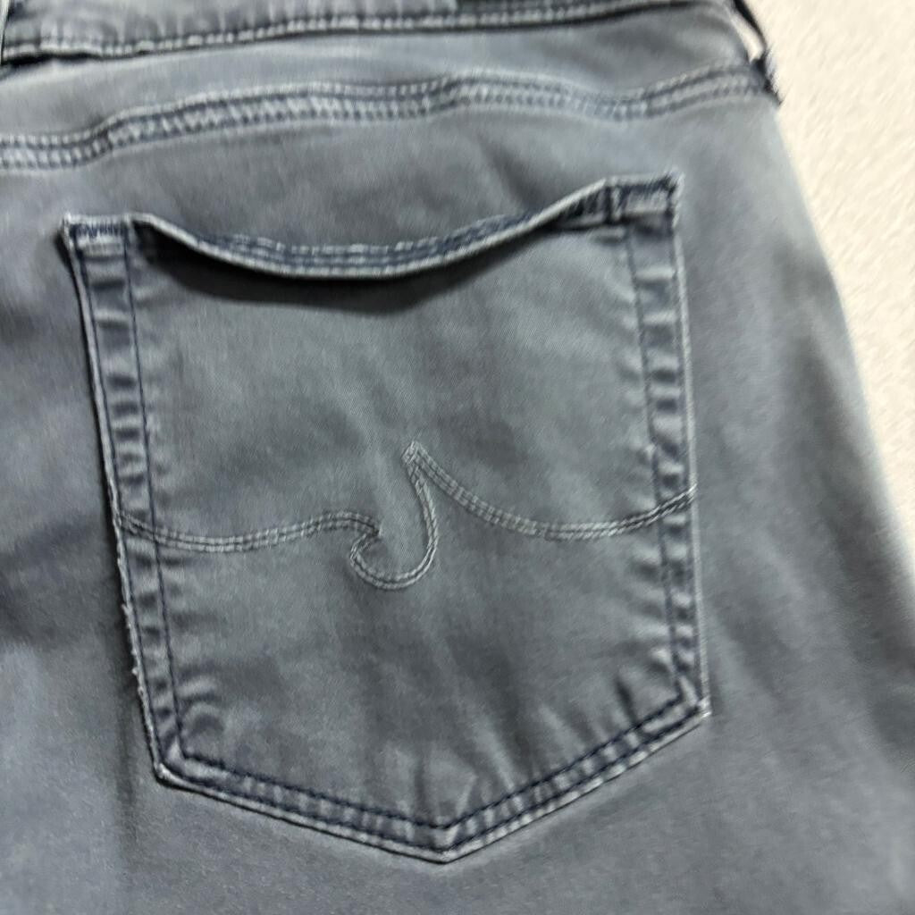 AG Adriano Goldschmied The Prima Cigarette Leg Jeans Womens 32R Gray Stretch