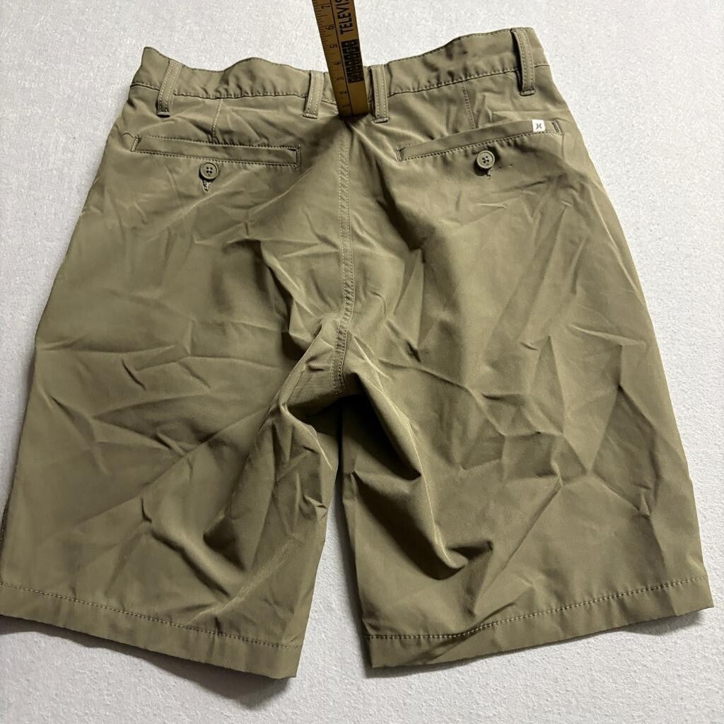 Hurley Mens Chino Board Shorts Size 30 Green Brown Hybrid Walk Shorts