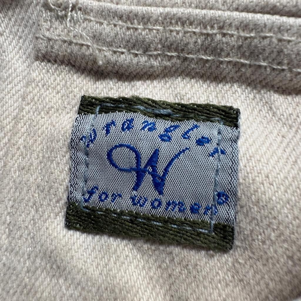 Vintage Wrangler for Women Jeans 8x29 Beige High Rise Tapered Mom Cotton Denim