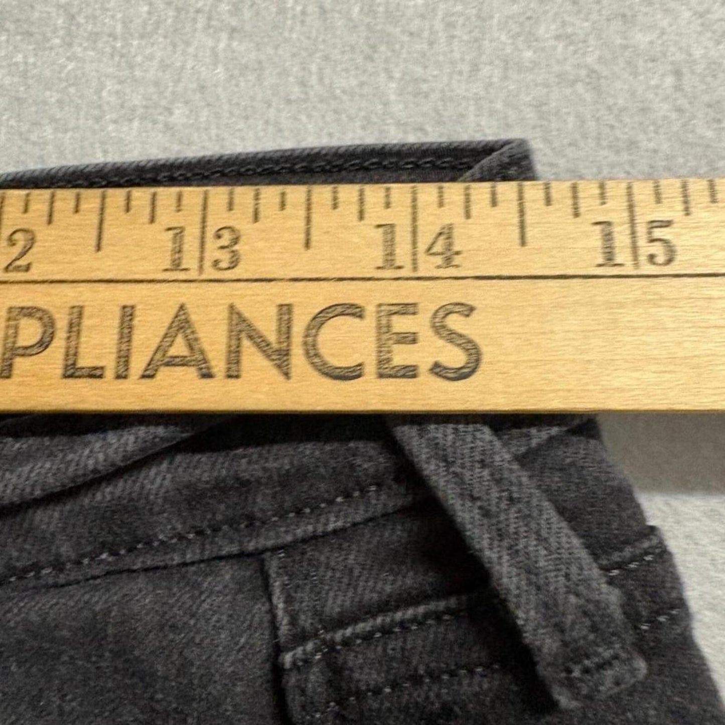 Levi's 505 Straight Leg Jeans Womens Size 28 Black Denim Stretch Mid Rise 29x26